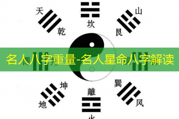  名人八字重量-名人星命八字解读