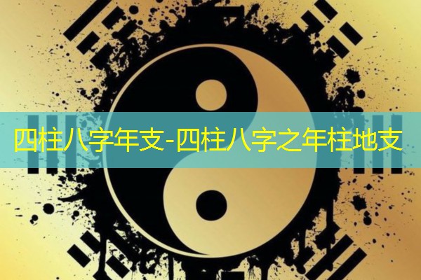  四柱八字年支-四柱八字之年柱地支